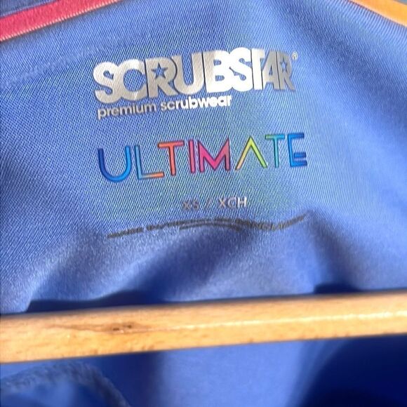 Scrub Tops Woman’s Size XS Bundle of Two Black Blue Antimicrobial ScrubStar - Picture 14 of 15